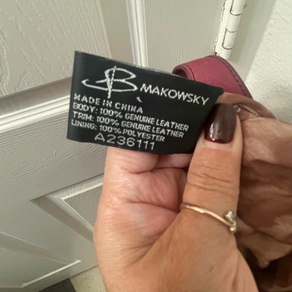 Vintage B MAKOWSKY Leather Bag - Picture 4 of 9